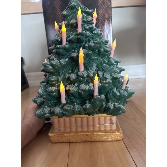 NEW John Derian X Target Lighted 14" Christmas Tree with Candles Blow‎ Mold 2025 - Picture 2 of 6